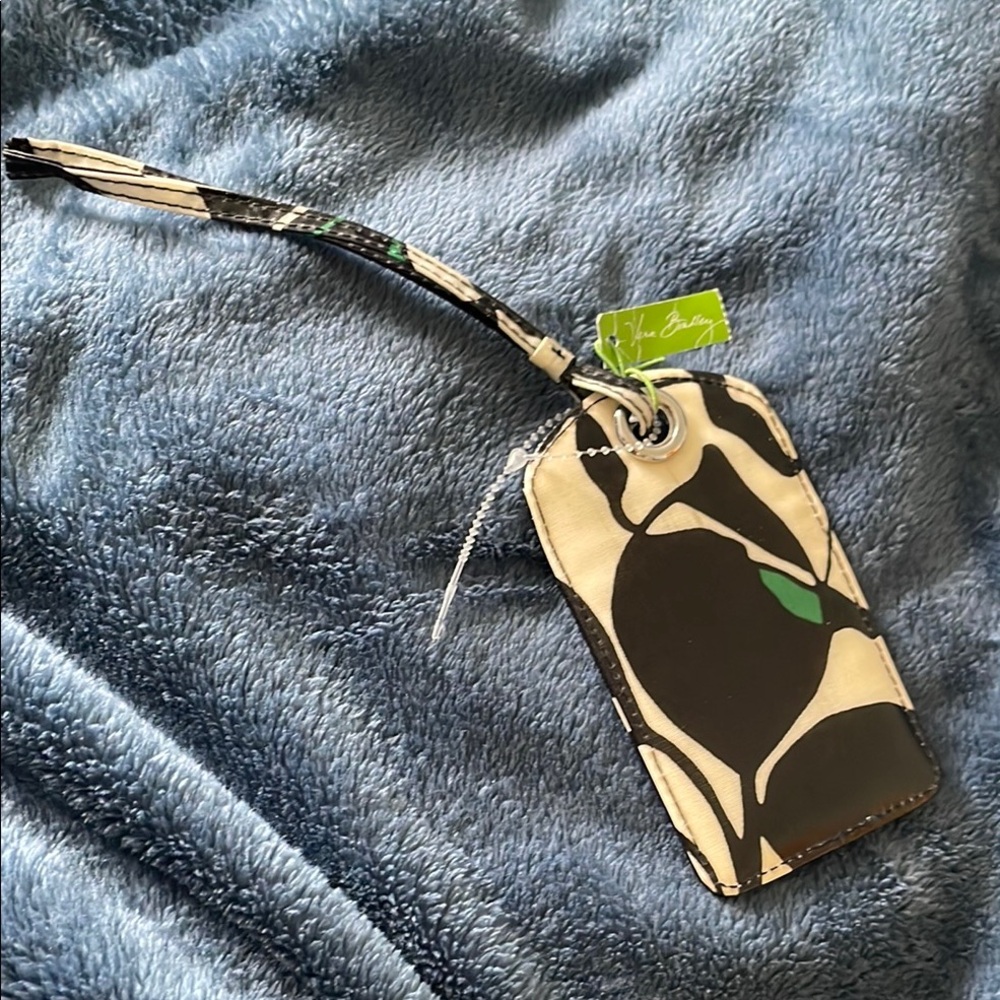 Vera Bradley Elegant Black and Cream Luggage Tag NWT